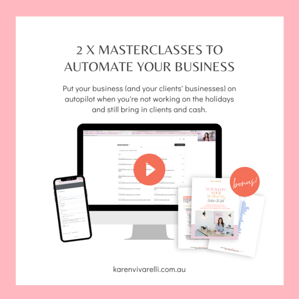 Automate Your Business Masterclasses and Checklist