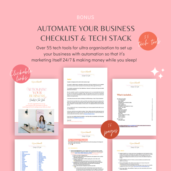 Bonus Automate and streamline your business checklist and tech stack