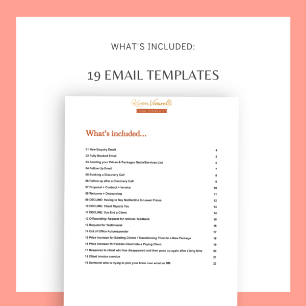 Email Templates and what's included