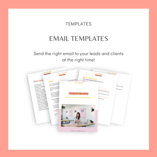 Email Templates for leads and clients