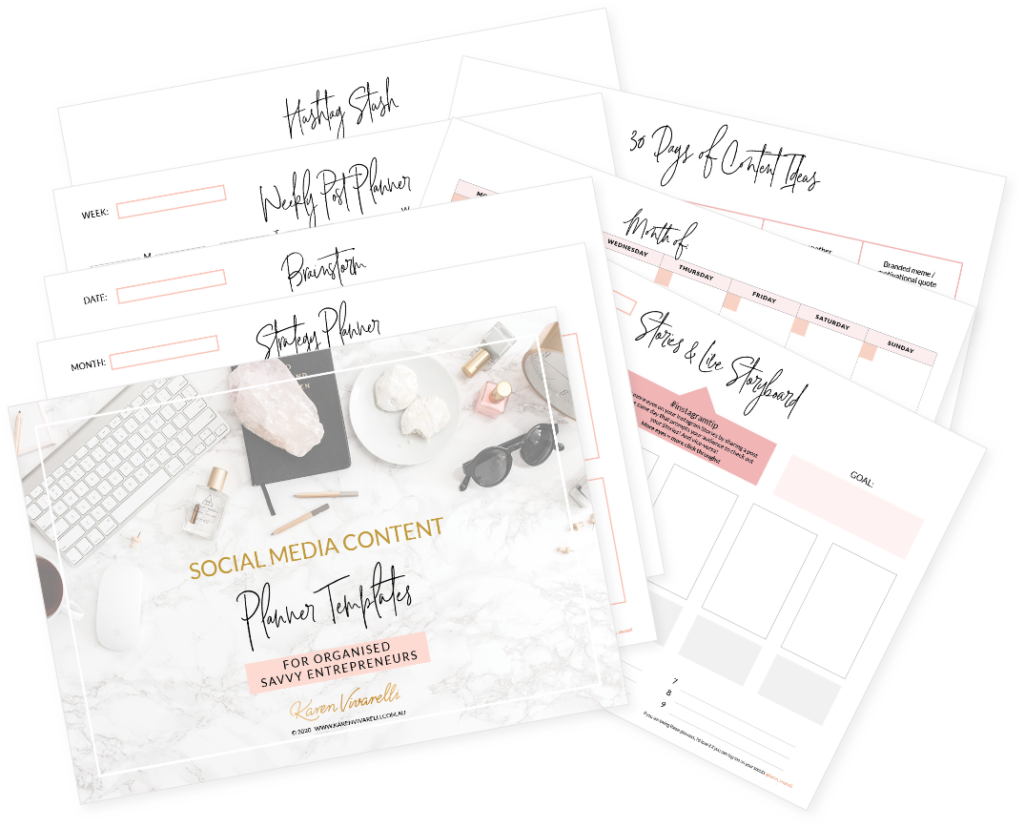 Social Media Content Planner Templates Bundle