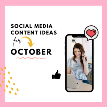 Social media content ideas for October