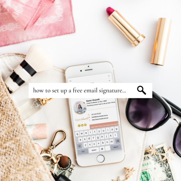 how to set up a free email signature