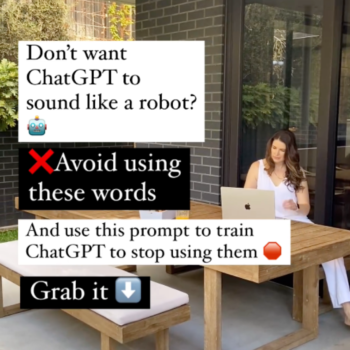 Don't want ChatGPT to sound like a robot? Avoid using these words. And use this prompt to train ChatGPT to stop using them