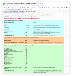 annual billable hours spreadsheet