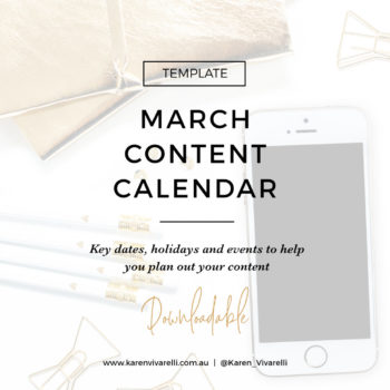 March Social Media Content Calendar